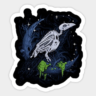 Bird Skull Sticker